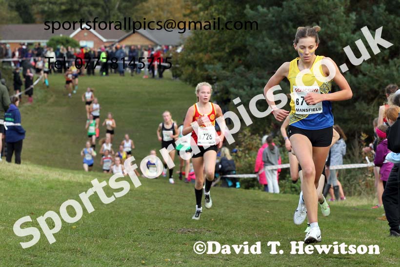 Girls under-15s 2021 National Cross Country Relays, Berry Hill Park, Mansfield. Photo: David T. Hewitson/Sports for All Pics
